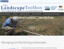 Tablet Screenshot of landscapetoolbox.org