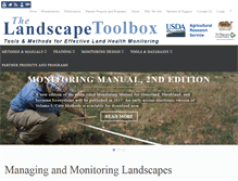 Tablet Screenshot of blog.landscapetoolbox.org
